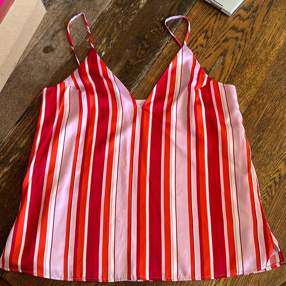 Cami NYC Striped Silk Camisole